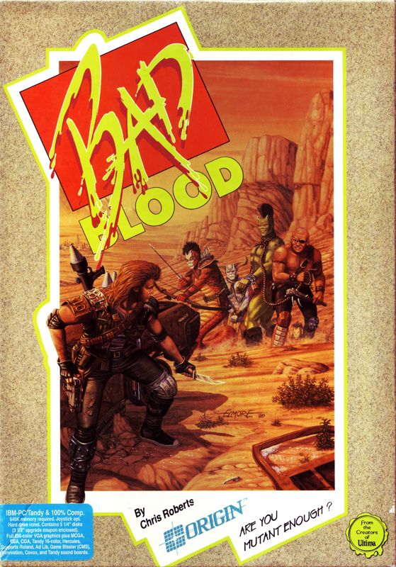 Bad Blood box art for Commodore 64